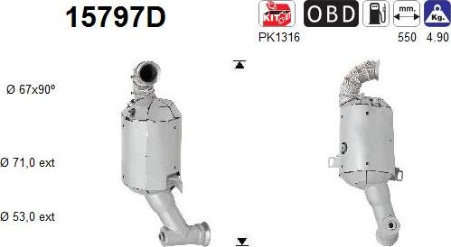 AS 15797D - Catalytic Converter autospares.lv