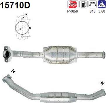 AS 15710D - Catalytic Converter autospares.lv