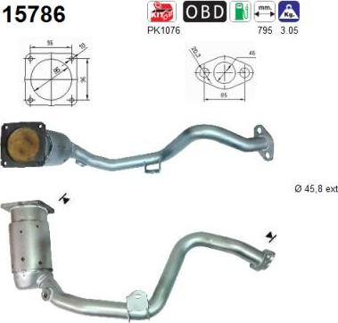 AS 15786 - Catalytic Converter autospares.lv