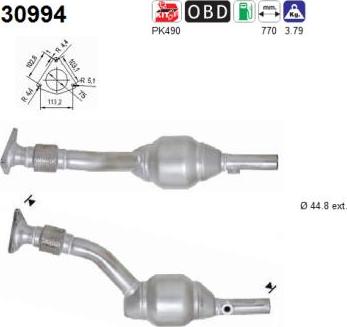 AS 30994 - Catalytic Converter autospares.lv