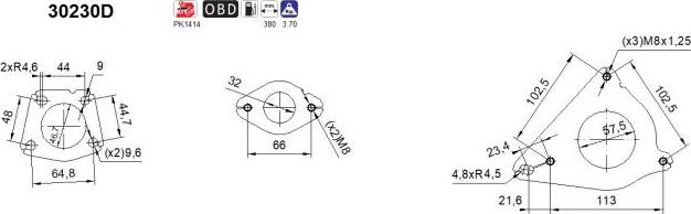 AS 30230D - Catalytic Converter autospares.lv