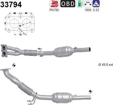 AS 33794 - Catalytic Converter autospares.lv