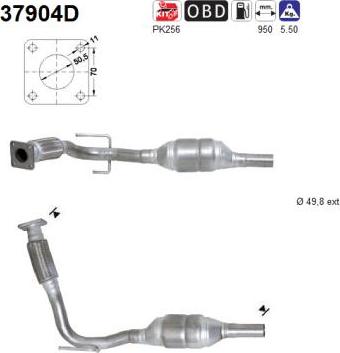 AS 37904D - Catalytic Converter autospares.lv