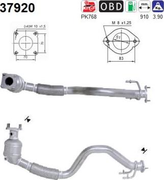 AS 37920 - Catalytic Converter autospares.lv