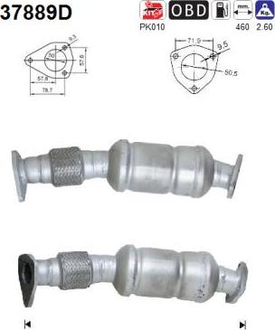 AS 37889D - Catalytic Converter autospares.lv