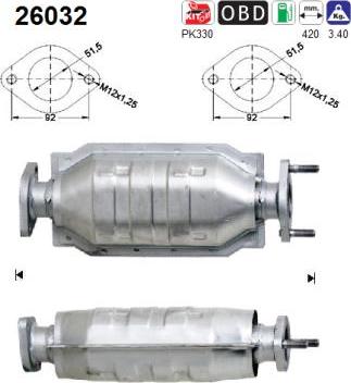 AS 26032 - Catalytic Converter autospares.lv
