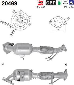 AS 20469 - Catalytic Converter autospares.lv