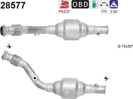 AS 28577 - Catalytic Converter autospares.lv