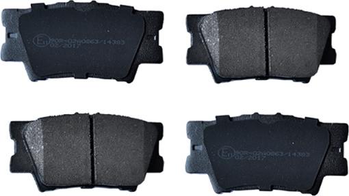 ASAM 55386 - Brake Pad Set, disc brake autospares.lv