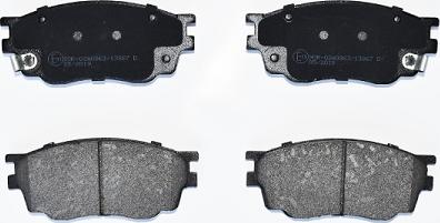 ASAM 77126 - Brake Pad Set, disc brake autospares.lv