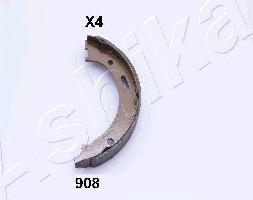 Ashika 55-09-908 - Brake Shoe Set, parking brake autospares.lv