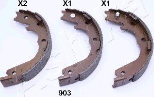 Ashika 55-09-903 - Brake Shoe Set, parking brake autospares.lv