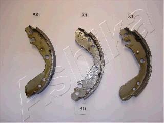 Ashika 55-04-493 - Brake Shoe Set autospares.lv