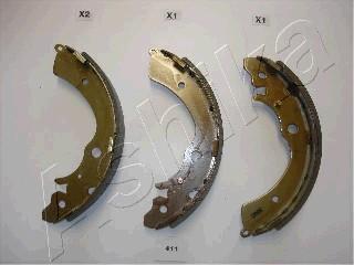 Ashika 55-04-411 - Brake Shoe Set autospares.lv