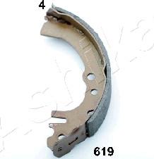 Ashika 55-06-619 - Brake Shoe Set autospares.lv