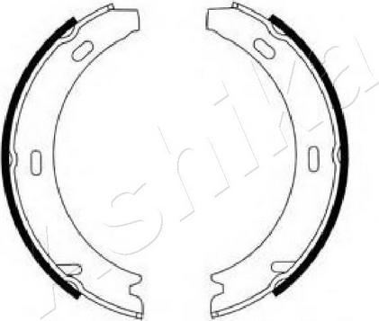 Ashika 55-00-0501 - Brake Shoe Set, parking brake autospares.lv