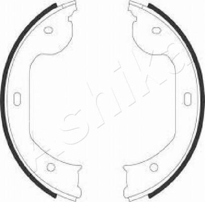 Ashika 55-00-0104 - Brake Shoe Set, parking brake autospares.lv