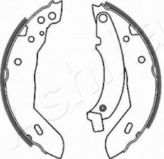 Ashika 55-00-0718 - Brake Shoe Set autospares.lv