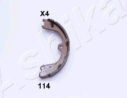 Ashika 55-01-114 - Brake Shoe Set, parking brake autospares.lv