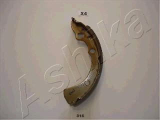 Ashika 55-03-316 - Brake Shoe Set autospares.lv