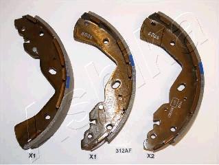 Ashika 55-03-312 - Brake Shoe Set autospares.lv