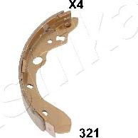 Ashika 55-03-321 - Brake Shoe Set autospares.lv