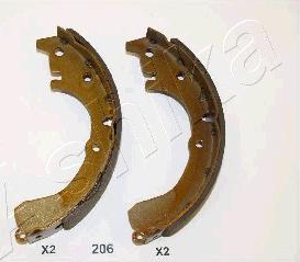 Ashika 55-02-206 - Brake Shoe Set autospares.lv