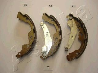 Ashika 55-02-212 - Brake Shoe Set autospares.lv