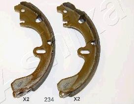 Ashika 55-02-234 - Brake Shoe Set autospares.lv