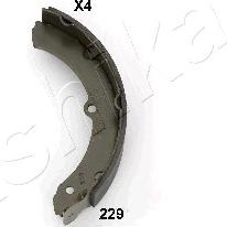 Ashika 55-02-229 - Brake Shoe Set autospares.lv