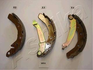 Ashika 55-W0-001 - Brake Shoe Set autospares.lv