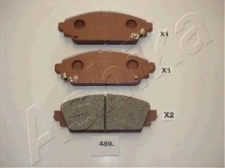 Ashika 50-04-489 - Brake Pad Set, disc brake autospares.lv