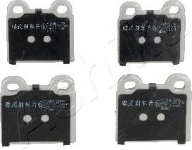 Ashika 50-00-0943 - Brake Pad Set, disc brake autospares.lv