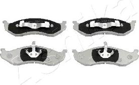 Ashika 50-00-057 - Brake Pad Set, disc brake autospares.lv