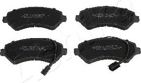 Ashika 50-00-0649 - Brake Pad Set, disc brake autospares.lv