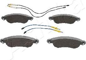 Ashika 50-00-0615 - Brake Pad Set, disc brake autospares.lv