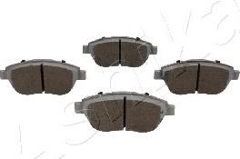 Ashika 50-00-0076 - Brake Pad Set, disc brake autospares.lv