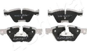 Ashika 50-00-0124 - Brake Pad Set, disc brake autospares.lv