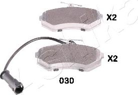 Ashika 50-00-030 - Brake Pad Set, disc brake autospares.lv