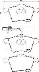 Ashika 50-00-0314 - Brake Pad Set, disc brake autospares.lv