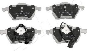 Ashika 50-00-0313 - Brake Pad Set, disc brake autospares.lv