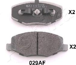 Ashika 50-00-029 - Brake Pad Set, disc brake autospares.lv