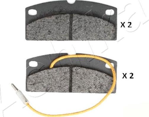 Ashika 50-00-MC05 - Brake Pad Set, disc brake autospares.lv