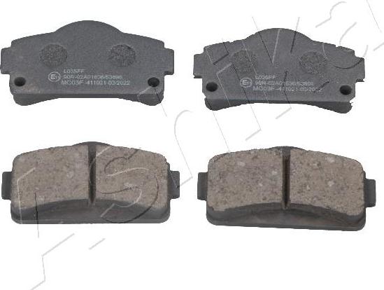 Ashika 50-00-MC03 - Brake Pad Set, disc brake autospares.lv