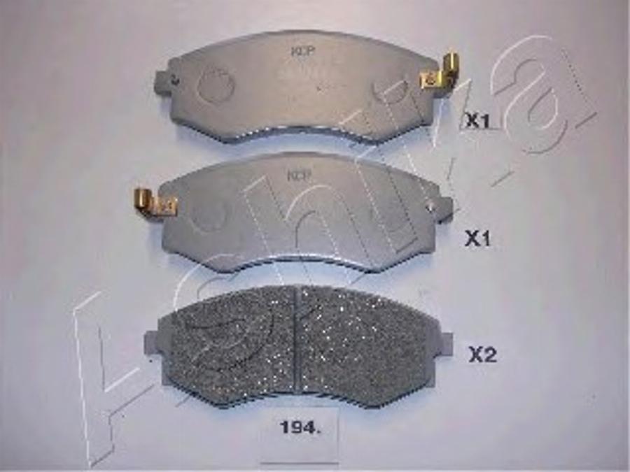 Ashika 50-01-194 - Brake Pad Set, disc brake autospares.lv