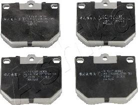 Ashika 50-01-108 - Brake Pad Set, disc brake autospares.lv