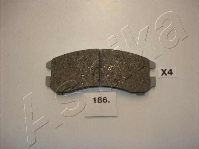 Ashika 50-01-186 - Brake Pad Set, disc brake autospares.lv