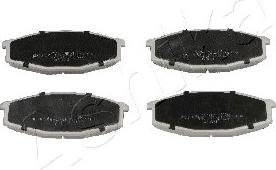 Ashika 50-01-134 - Brake Pad Set, disc brake autospares.lv