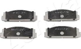 Ashika 50-01-124 - Brake Pad Set, disc brake autospares.lv