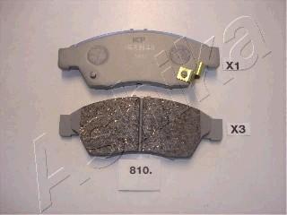 Ashika 50-08-810 - Brake Pad Set, disc brake autospares.lv